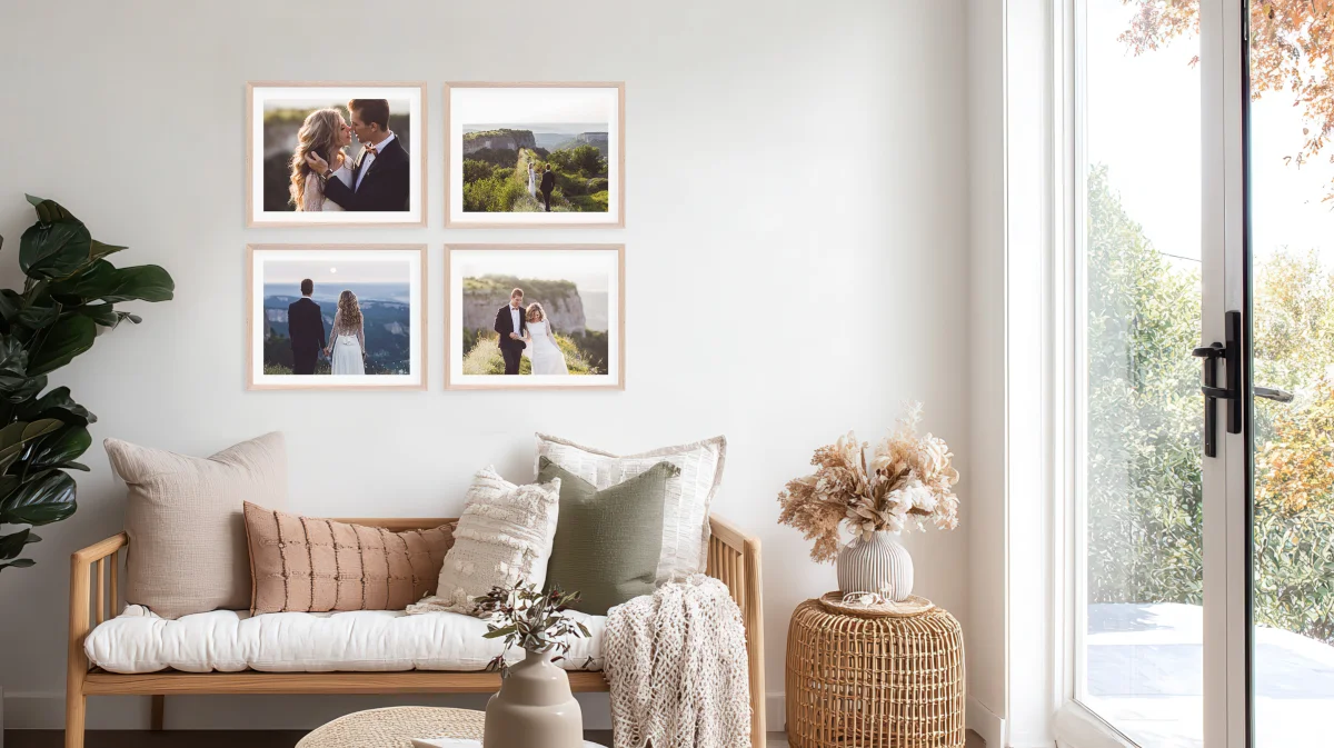 Grid of Four Photo Gallery Wall 16x20"